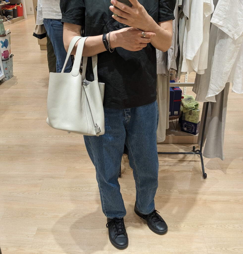 楽天の人気店「Unveil」で購入したエルメスピコタン風バッグ